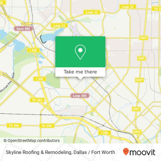 Mapa de Skyline Roofing & Remodeling