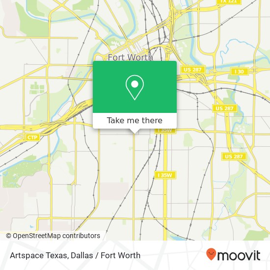 Mapa de Artspace Texas