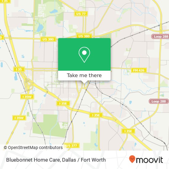 Bluebonnet Home Care map