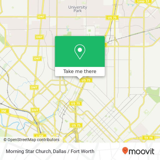 Morning Star Church map