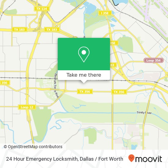 24 Hour Emergency Locksmith map