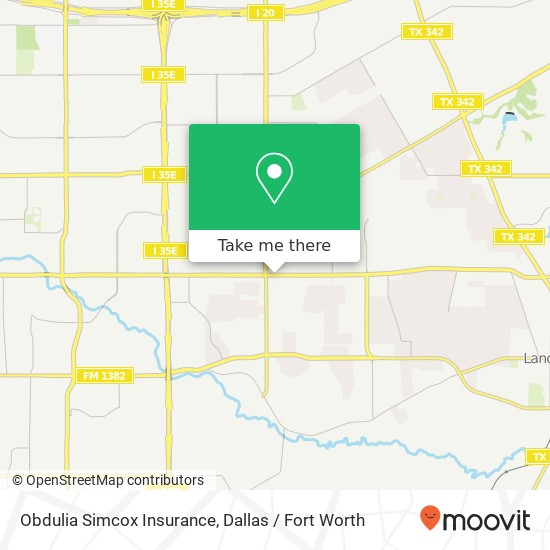 Obdulia Simcox Insurance map