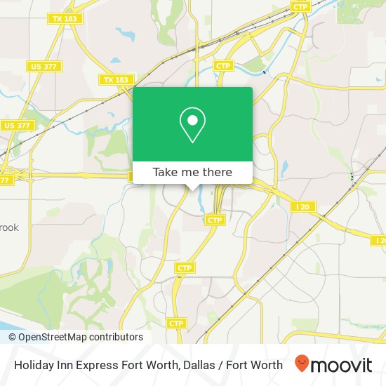 Holiday Inn Express Fort Worth map