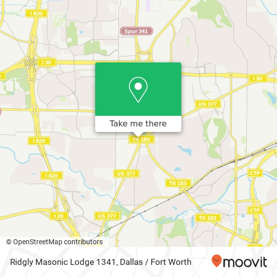 Ridgly Masonic Lodge 1341 map