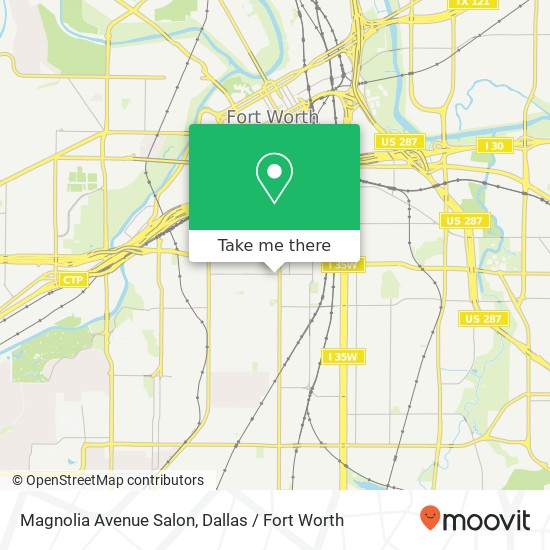 Mapa de Magnolia Avenue Salon