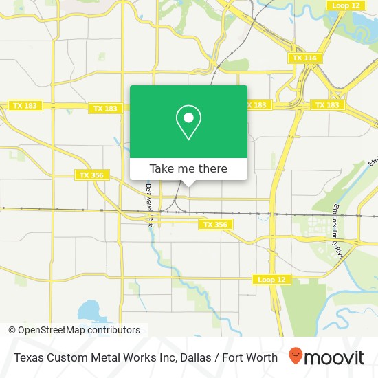 Mapa de Texas Custom Metal Works Inc