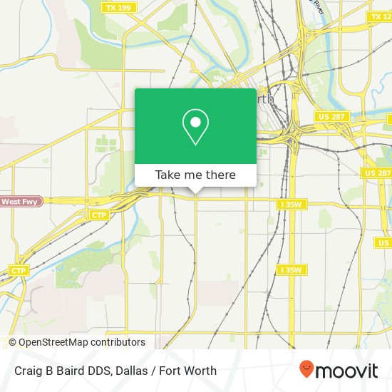 Craig B Baird DDS map