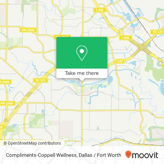 Mapa de Compliments-Coppell Wellness