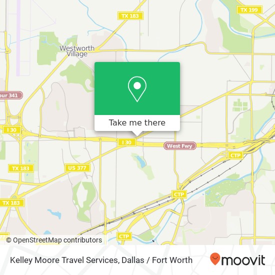 Kelley Moore Travel Services map