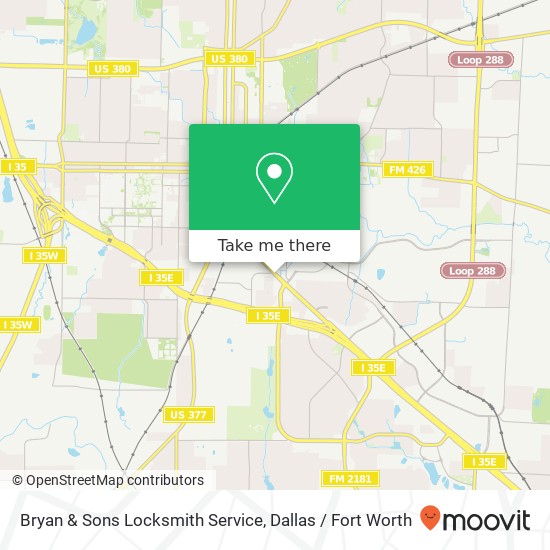 Bryan & Sons Locksmith Service map