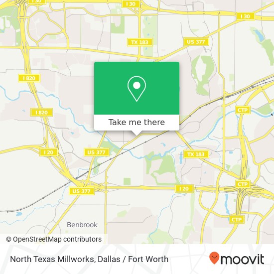 North Texas Millworks map