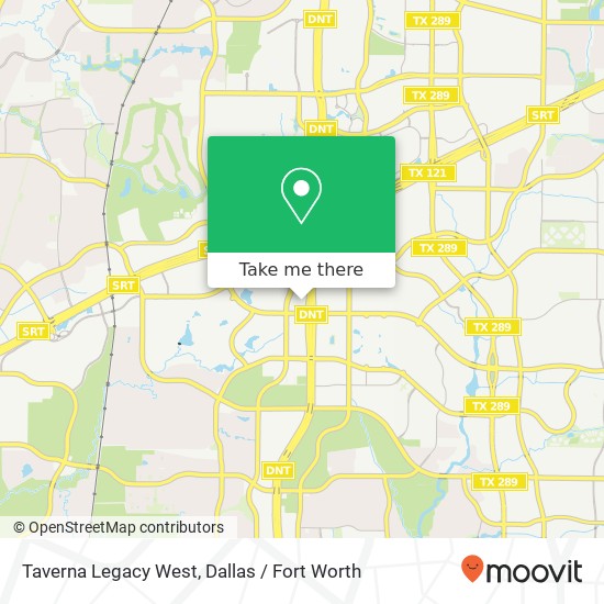 Mapa de Taverna Legacy West, 7400 Windrose Ave Plano, TX 75024