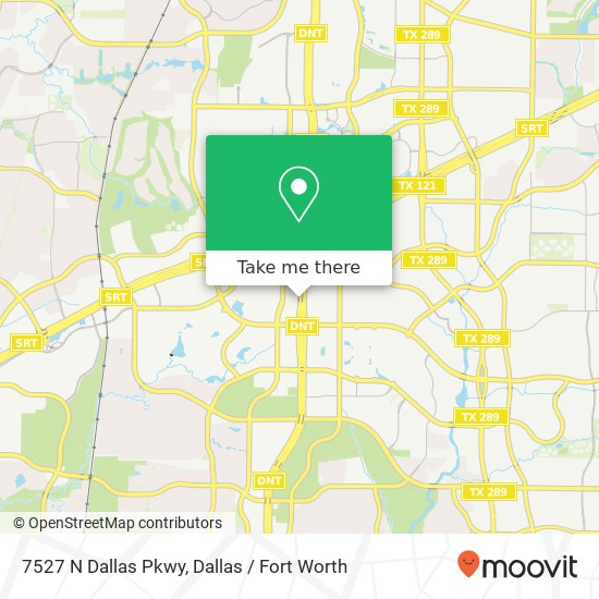 Mapa de 7527 N Dallas Pkwy