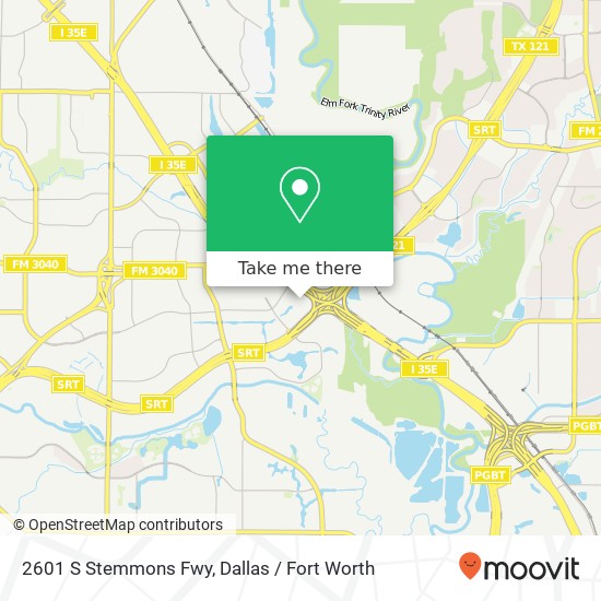 2601 S Stemmons Fwy map