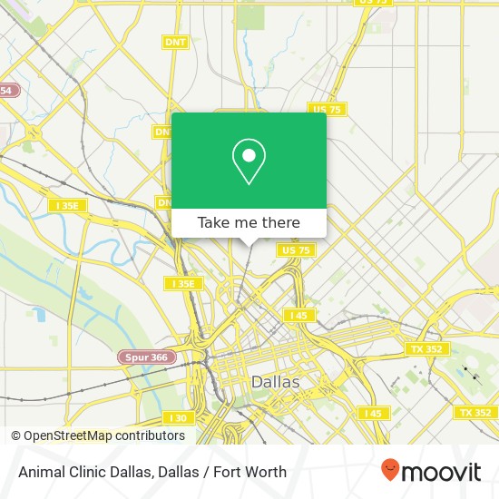 Animal Clinic Dallas map