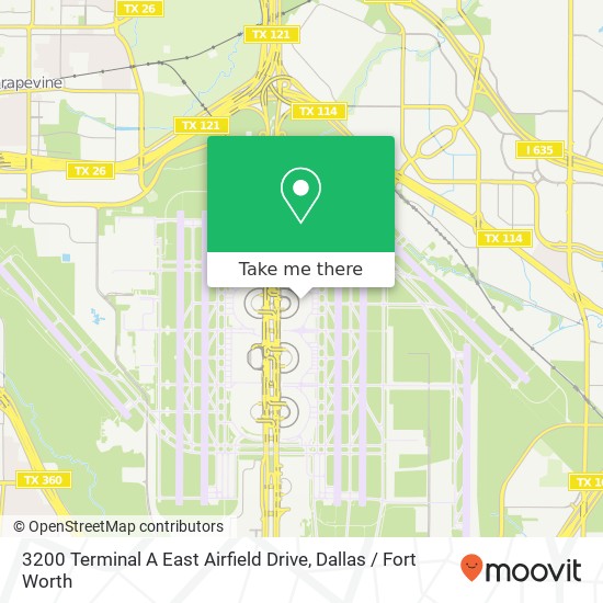 3200 Terminal A East Airfield Drive map