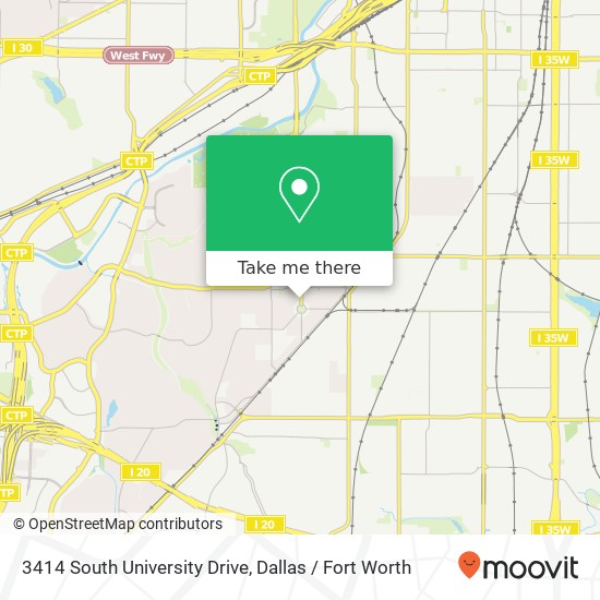 3414 South University Drive map