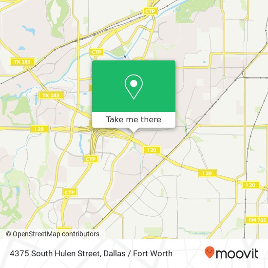 4375 South Hulen Street map