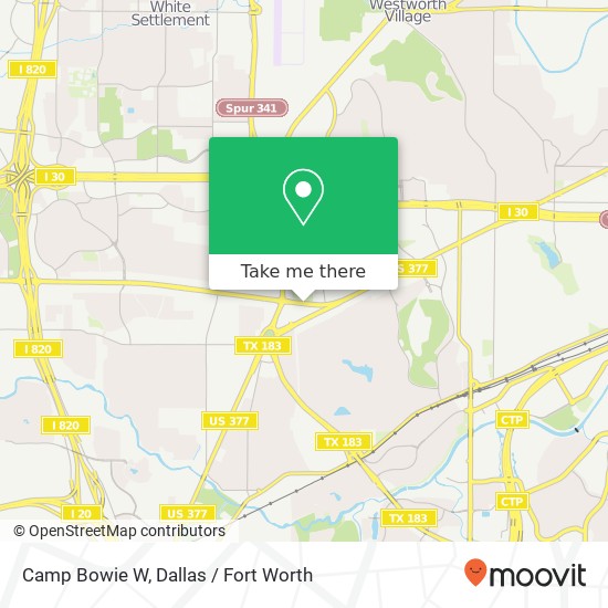Mapa de Camp Bowie W