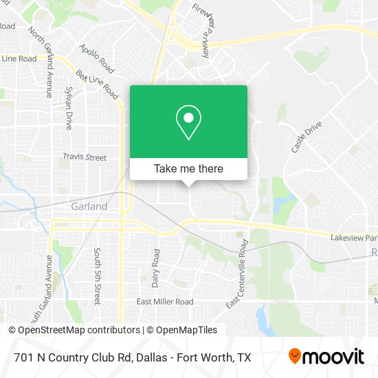 Mapa de 701 N Country Club Rd