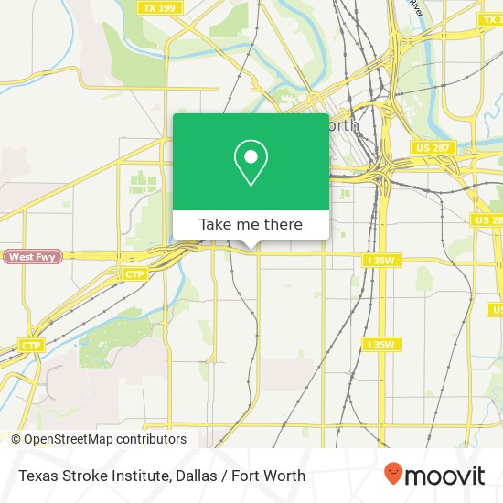 Texas Stroke Institute map