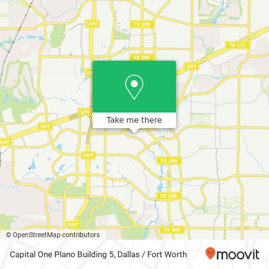 Capital One Plano Building 5 map