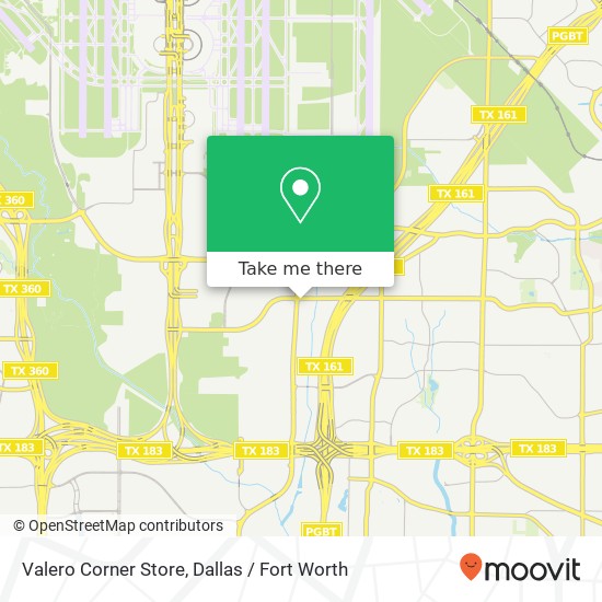 Valero Corner Store map