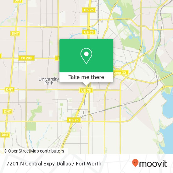 7201 N Central Expy map