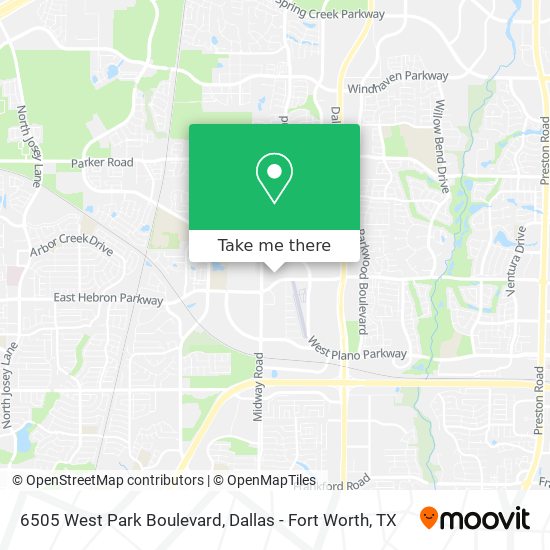 Mapa de 6505 West Park Boulevard