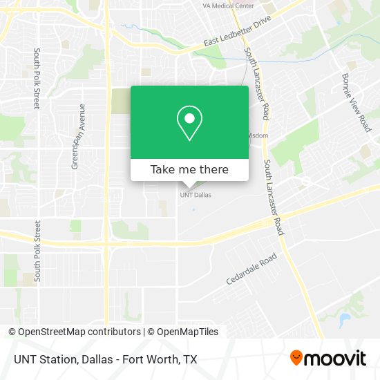 UNT Station map