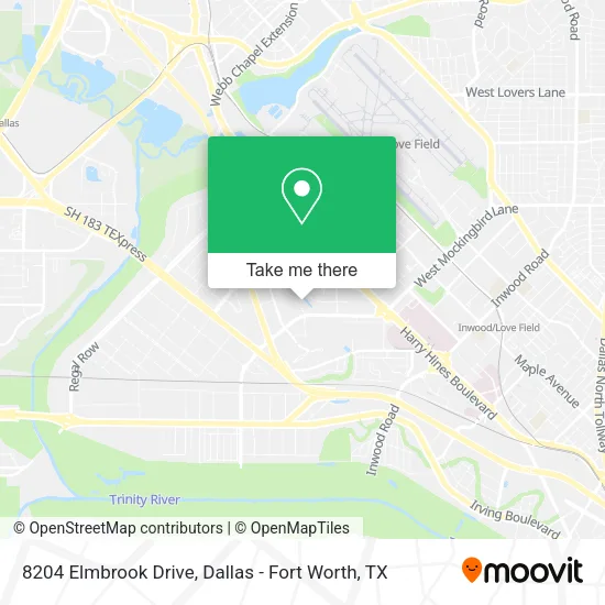 Mapa de 8204 Elmbrook Drive