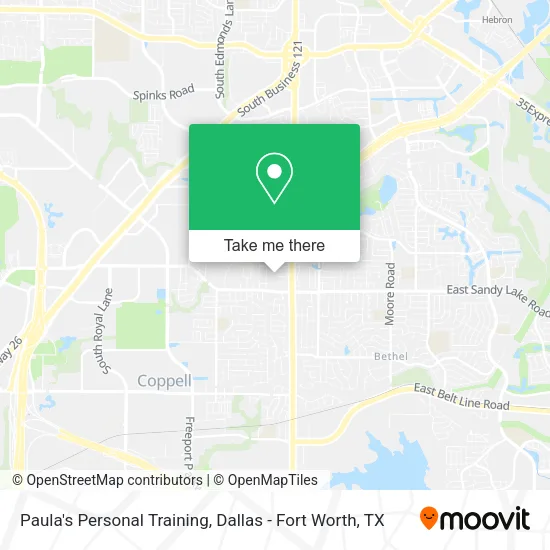 Paula's Personal Training map