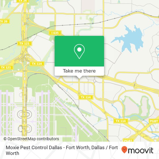 Moxie Pest Control Dallas - Fort Worth map