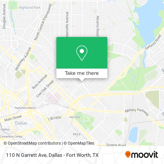 110 N Garrett Ave map