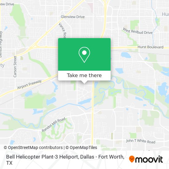 Bell Helicopter Plant-3 Heliport map