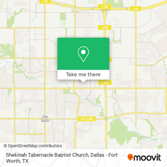 How To Get To Shekinah Tabernacle Baptist Church In Desoto By Bus Or Light Rail