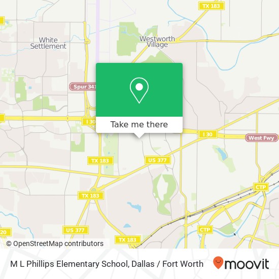 M L Phillips Elementary School map