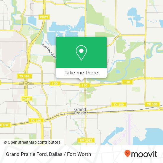 Grand Prairie Ford map