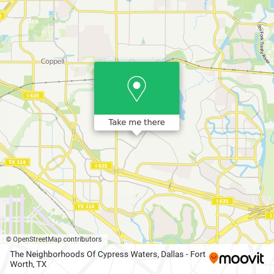 The Neighborhoods Of Cypress Waters map