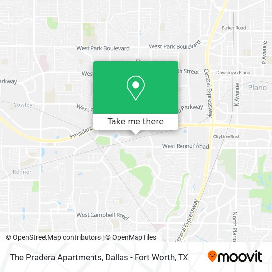 The Pradera Apartments map