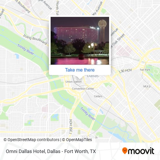Omni Dallas Hotel map