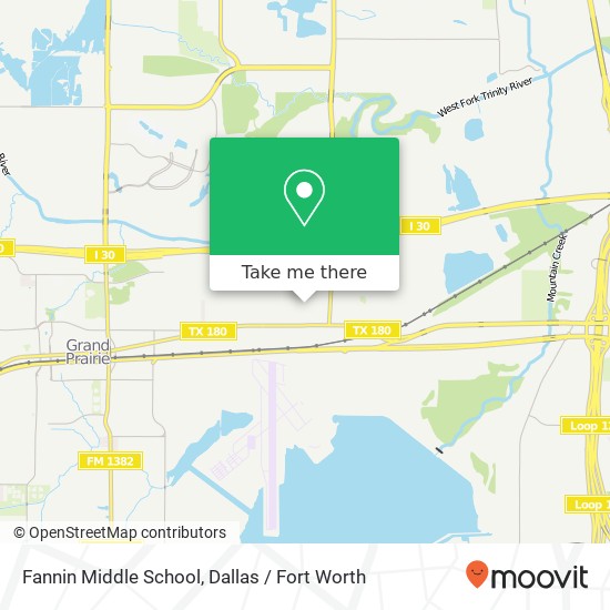 Mapa de Fannin Middle School