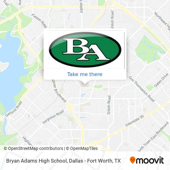 Mapa de Bryan Adams High School