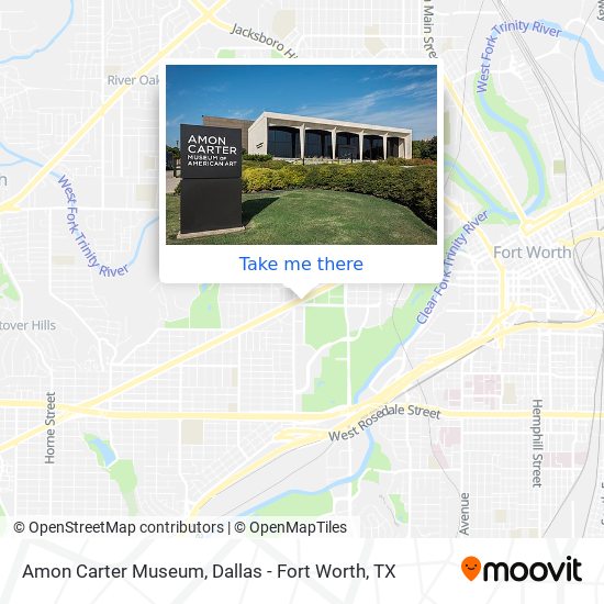 Amon Carter Museum map