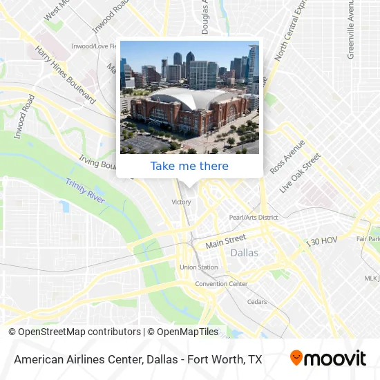 American Airlines Center map