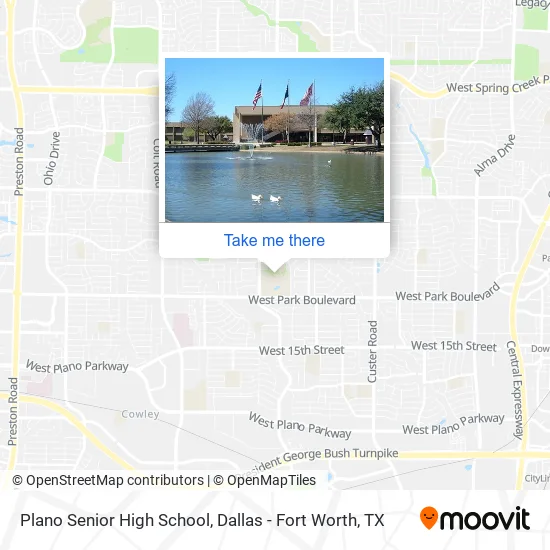 Plano Senior High School map