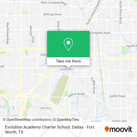 Evolution Academy Charter School map