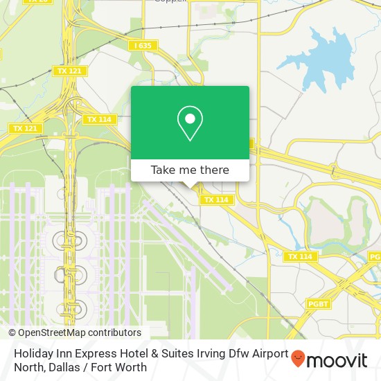 Holiday Inn Express Hotel & Suites Irving Dfw Airport North map