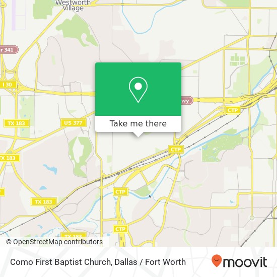 Como First Baptist Church map