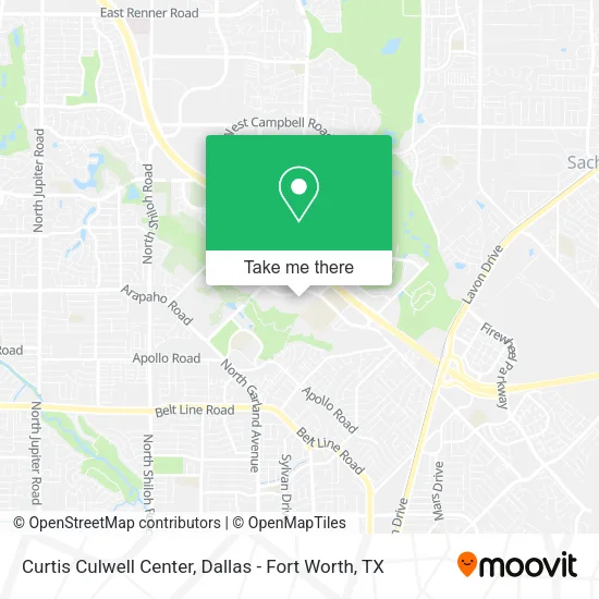 Mapa de Curtis Culwell Center